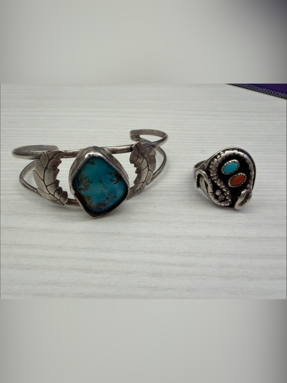 Sterling Silver Turquoise Cuff Bracelet - Blue Turquoise Accent